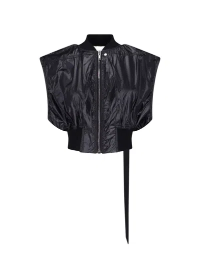 Rick Owens Drkshdw Bomber Jacket "babel Tatlin" In Black