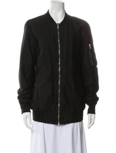 Pre-owned Rick Owens Drkshdw Bomber Jacket In Black