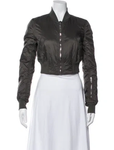 Pre-owned Rick Owens Drkshdw Bomber Jacket In Gray