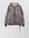 Rick Owens Drkshdw Gray Hollywood Flight Bomber Jacket