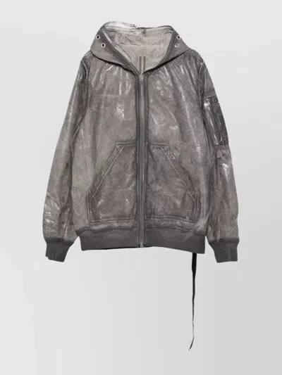 RICK OWENS DRKSHDW BOMBER JACKET PADDED HOODED