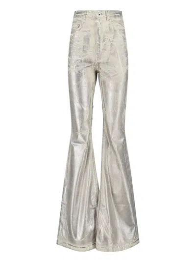 RICK OWENS DRKSHDW BOOTCUT JEANS - SILVER