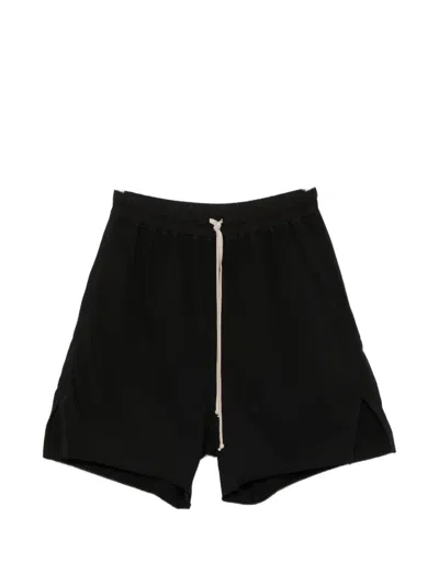 Rick Owens Drkshdw Boxers Zip-detail Shorts In Black