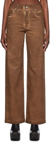 Rick Owens Drkshdw Bolan High-waisted Flared Jeans In 54 Henna Brown