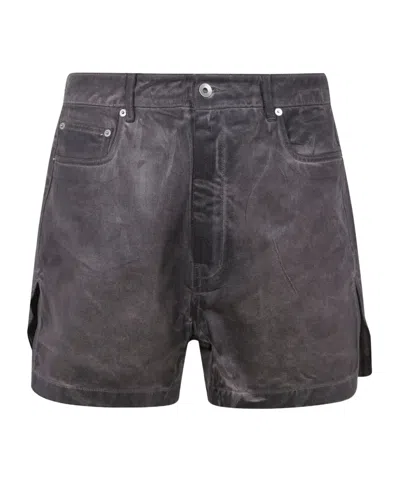 RICK OWENS DRKSHDW BRUSHED-FINISH SHORTS