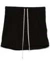 Rick Owens Drkshdw Buds Skirt Style Shorts In Black