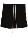 Rick Owens Drkshdw Buds Skirt Style Shorts In Black