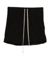 Rick Owens Drkshdw Buds Skirt Style Shorts In Black