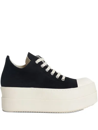 Rick Owens Drkshdw Bumper Platform Trainers In Black