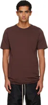 Rick Owens Drkshdw Burgundy Concordians Level T-shirt In Brown