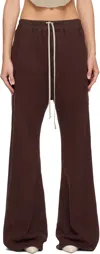 Rick Owens Drkshdw Burgundy Concordians Pusher Lounge Pants In Red