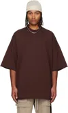 Rick Owens Drkshdw Burgundy Concordians Jumbo Ss T-shirt In Burgundy