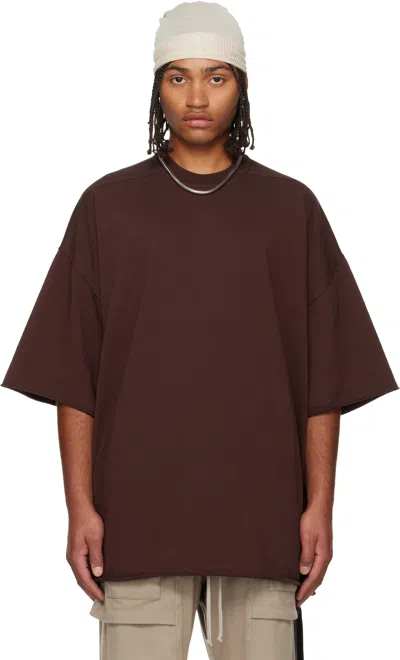 RICK OWENS DRKSHDW BURGUNDY CONCORDIANS TOMMY T-SHIRT