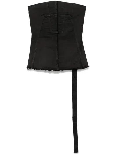 RICK OWENS DRKSHDW BUSTIER TOP