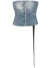 Rick Owens Drkshdw Bustier Top In Gray