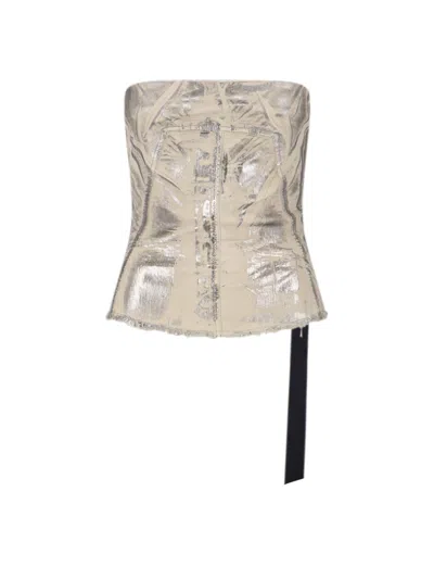 RICK OWENS DRKSHDW BUSTIER TOP