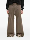 Rick Owens Drkshdw Button-fastening Pocket Track Pants In Brown