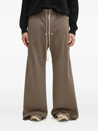 Rick Owens Drkshdw Button-fastening Pocket Track Pants In Brown