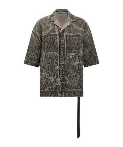 Rick Owens Drkshdw Button Shirt In Black