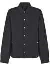 Rick Owens Drkshdw Drkshdw By Rick Owens Button-up Black Jacket With Design In Black