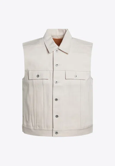 Rick Owens Drkshdw Button-up Denim Vest