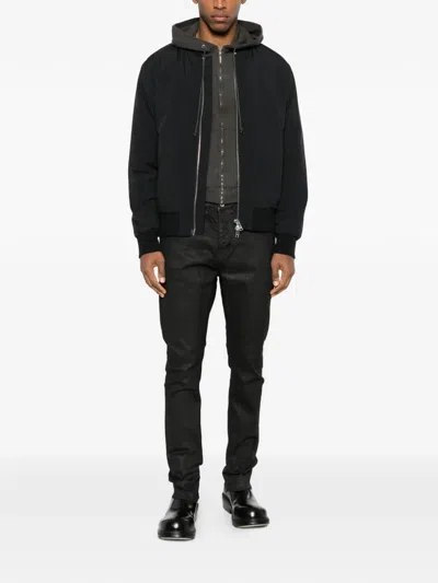 Rick Owens Drkshdw Buttoned Denim In Black