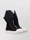 Rick Owens Drkshdw Canvas High-top Sneakers Shark-tooth Sole