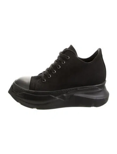 Pre-owned Rick Owens Drkshdw Canvas Sneakers In Black