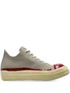 Rick Owens Drkshdw Canvas Sneakers In Gray