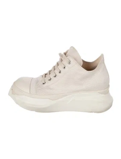 Pre-owned Rick Owens Drkshdw Canvas Sneakers In Neutrals
