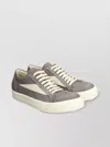 Rick Owens Drkshdw Canvas Sneakers With Shark Tooth Toe Caps