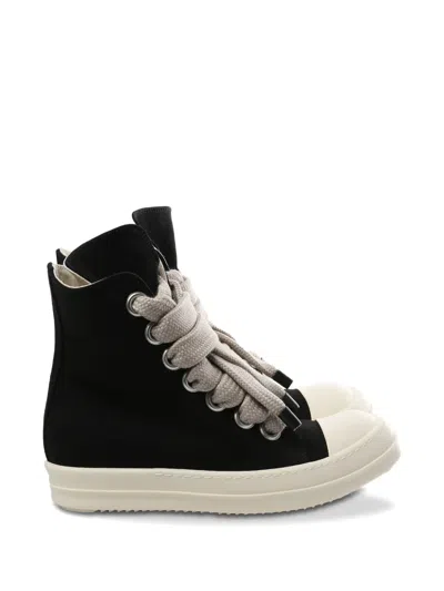 Rick Owens Drkshdw Jumbolace High Top Lace Up Sneakers In Black