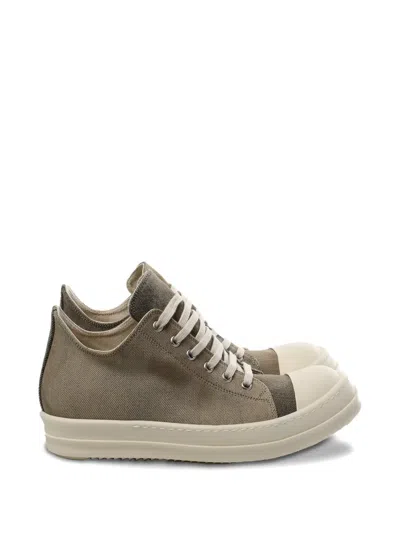 Rick Owens Drkshdw Canvas Toe-cap Sneakers In Brown