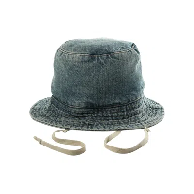 Pre-owned Rick Owens Drkshdw Cappello In Denim Gilligan Hat 'washed Indigo' | Blue | Men's Size M