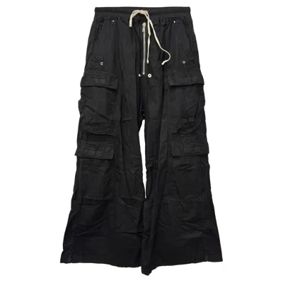Rick Owens Drkshdw Cargo Pants In Black Cotton