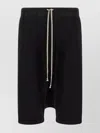 Rick Owens Drkshdw Cargo Pocket Bermuda Shorts Drawstring In Black
