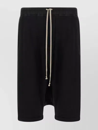 RICK OWENS DRKSHDW CARGO POCKET BERMUDA SHORTS DRAWSTRING
