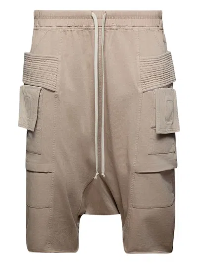 Rick Owens Drkshdw Cargo-pocket Shorts In Brown