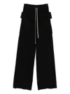 Rick Owens Drkshdw Cargo-pocket Track Pants In Black