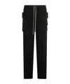 Rick Owens Drkshdw Cargo Pockets And Elastic Waistband Trousers In Black