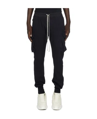Rick Owens Drkshdw Cargo-pocket Track Pants In Black