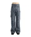 Rick Owens Drkshdw Cargo-pockets Jeans In Gray
