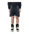 Rick Owens Drkshdw Cargo Shorts In Blue