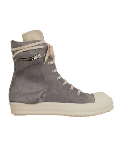 Rick Owens Drkshdw Cargo Sneakers In Gray