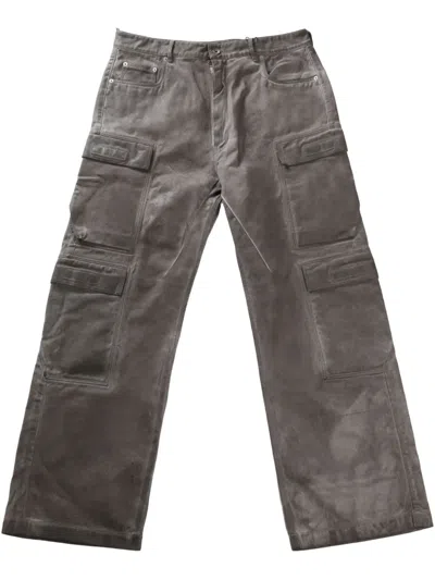 Rick Owens Drkshdw Cargo Trousers In Grey