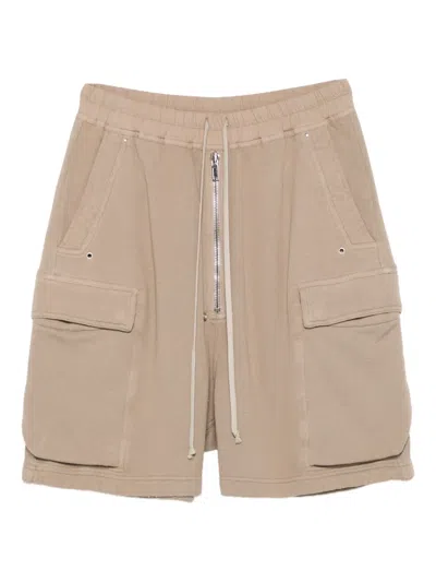 Rick Owens Drkshdw Cargobela Cargo Shorts In Neutral