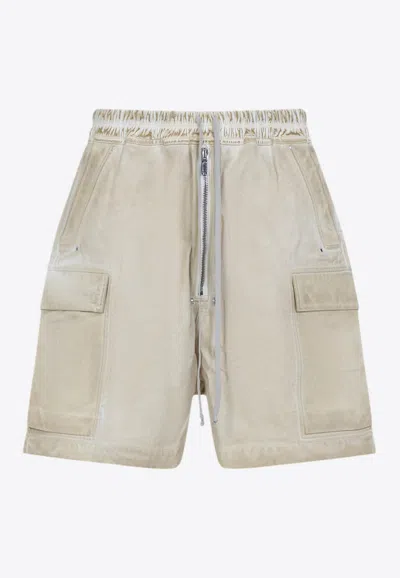 RICK OWENS DRKSHDW CARGOBELA DRAWSTRING SHORTS