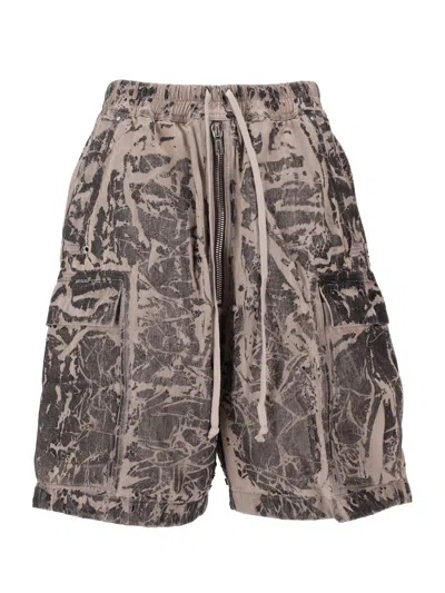 Rick Owens Drkshdw Cargobela Shorts In Brown