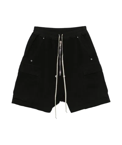 RICK OWENS DRKSHDW RICK OWENS DRKSHDW CARGOBELA DRAWSTRING BERMUDA SHORTS
