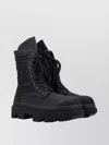 RICK OWENS DRKSHDW CHUNKY SOLE NYLON BOOTS WITH REINFORCED TOE